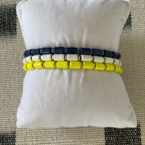 Roxanne Assoulin Starburst Trio U-Tube Bracelets in Multi-Colors.